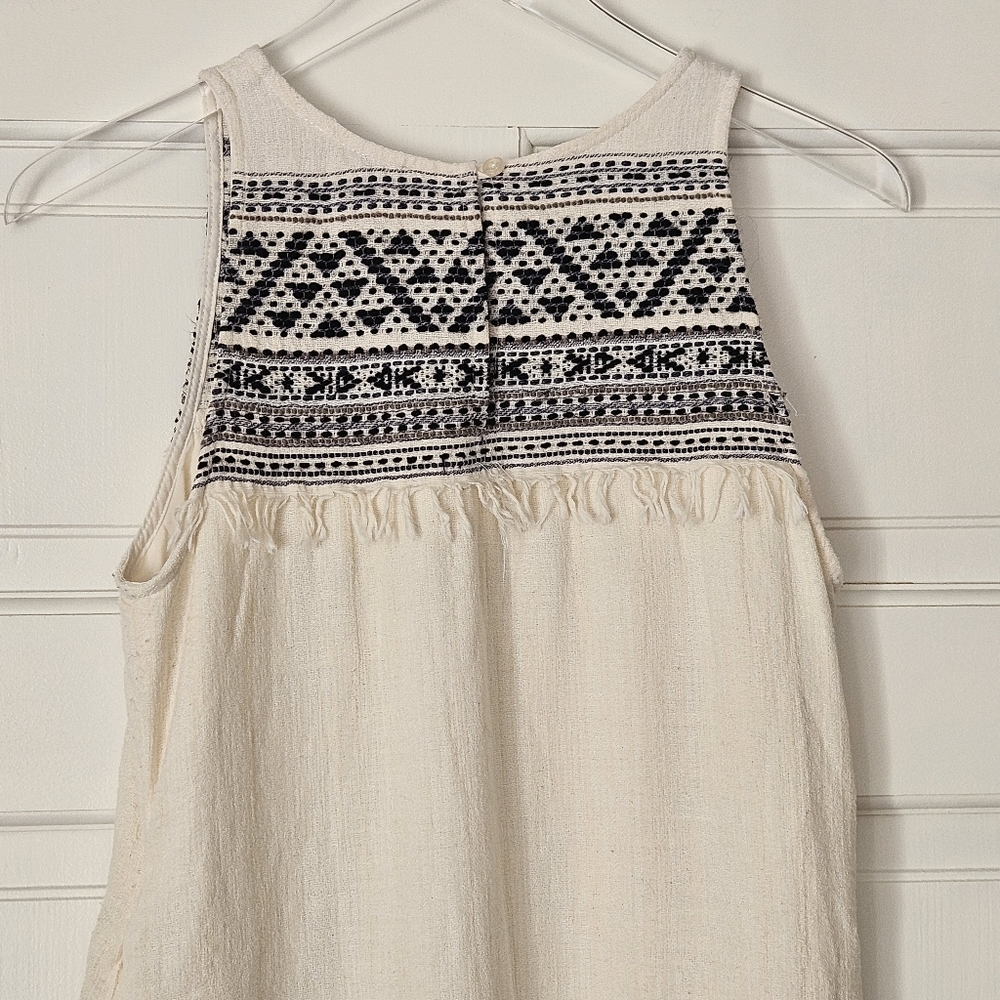 Anthropologie Holding Horses Embroidered & Fringed Tunic Top / Mini Dress XSP - Picture 8 of 11